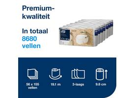 Toiletpapier Tork T4 Premium 3-laags 56x155 vel wit 110319