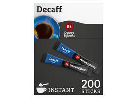 Koffie Douwe Egberts decaff instant sticks doos 200 stuks
