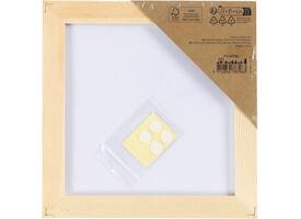 Canvaspaneel Creativ Company met lijst 158x158mm wit