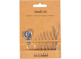 Naaldenset Creativ Company blister à 8 delen zilver