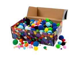 Pompons Creativ Company doos à 720 stuks assorti