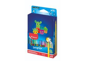 Viltstift Maped Color'Peps Long Life 2.0 doos à 15 stuks assorti