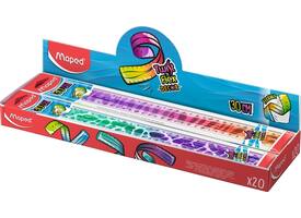 Liniaal Maped Twist 'n Flex Decor Animals 30cm assorti display à 20st