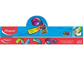 Liniaal Maped Twist 'n Flex Decor Animals 30cm assorti display à 20st