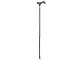 Wandelstok Able2 carbon soft derby handvat zwart
