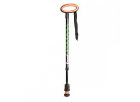 Wandelstok Flexyfoot ovalen handvat zwart