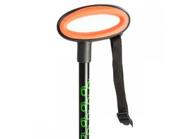 Wandelstok Flexyfoot ovalen handvat zwart