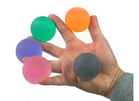 Handtrainer gelbal Able2 Extra Soft roze