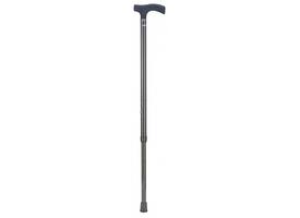 Wandelstok Able2 carbon soft recht handvat zwart