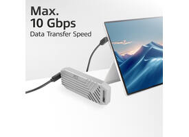 Kabel ACT USB-C hoek boven/beneden 10Gbps 1m