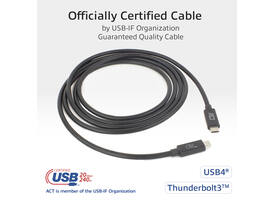 Kabel ACT USB-C 4.0 20Gbps Thunderbolt 3 2m