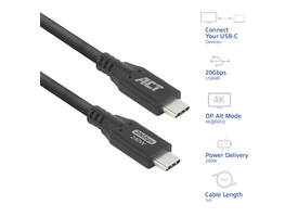Kabel ACT USB-C 4.0 20Gbps 1m