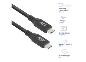 Kabel ACT USB-C 4.0 20Gbps 2m