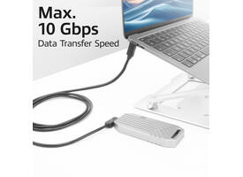 Kabel ACT USB-C hoek links/rechts USB-C hoek boven/beneden 10Gbps 1m