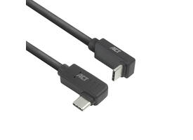 Kabel ACT USB-C hoek links/rechts USB-C hoek boven/beneden 10Gbps 2m