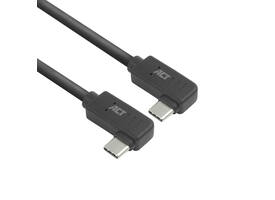 Kabel ACT USB-C hoek links/rechts 10Gbps 2m