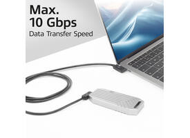 Kabel ACT USB-C hoek links/rechts 10Gbps 1m