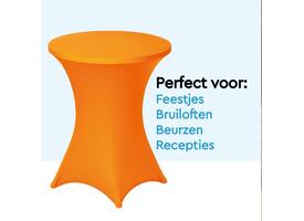 Tafelrok BRASQ voor statafel 80cm oranje