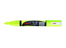 Krijtstift Uni-ball chalk rond 0.9-1.3mm  fluor geel