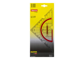 Geodriehoek Aristo GEOCollege 220mm met greep transparant