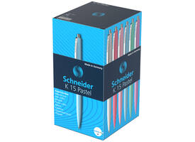 Balpen Schneider K15 medium pastel assorti