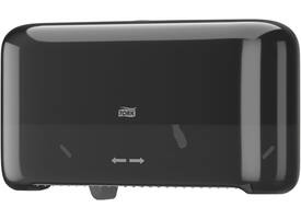 Toiletpapierdispenser Tork T7 Elevation Optiserve Coreless medium duo zwart 558068