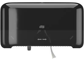 Toiletpapierdispenser Tork T7 Elevation Optiserve Coreless medium duo zwart 558068