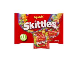 Snoep Skittles fruit uitdeelzak 11 zakjes a 18 gram