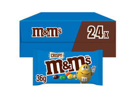 Snoep M&M Crispy doos 24 stuks