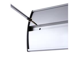 Informatiebord Office Curved A4 zilver