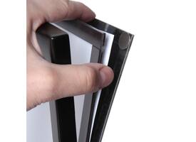Menustandaard Office magnetisch acryl vak A4 zwart