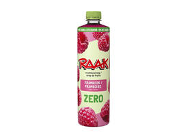 Siroop RAAK framboos zero sugar 750ml