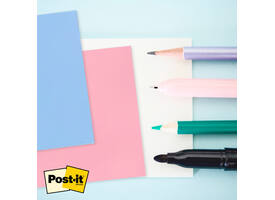 Memoblok Post-it 3M 73x73mm Transparant roze