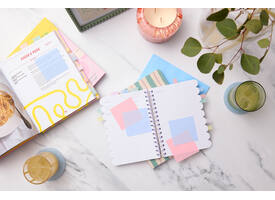 Memoblok Post-it 3M 73x73mm Transparant blauw