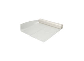 Afvalzak Hynex 70/15x200cm LDPE recycled T80 400L transparant ponsgaten rol à 5 stuks