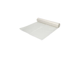 Afvalzak Hynex 70/15x200cm LDPE recycled T80 400L transparant ponsgaten rol à 5 stuks