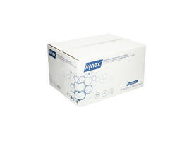 Afvalzak Hynex 70/15x200cm LDPE recycled T80 400L transparant ponsgaten rol à 5 stuks
