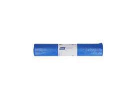 Afvalzak Hynex 70x110cm LDPE recycled T40 120L blauw rol à 20 stuks