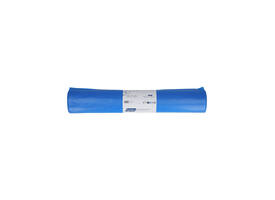 Afvalzak Hynex 80x110cm LDPE recycled T60 130L blauw rol à 20 stuks
