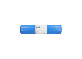 Afvalzak Hynex 65/25x135cm LDPE recycled T80 240L blauw rol à 10 stuks