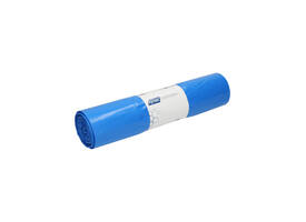 Afvalzak Hynex 65/25x135cm LDPE recycled T80 240L blauw rol à 10 stuks