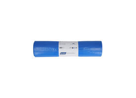 Afvalzak Hynex 65/25x135cm LDPE recycled T80 240L blauw rol à 10 stuks
