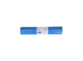 Afvalzak Hynex 70x110cm LDPE recycled T60 120L blauw rol à 20 stuks