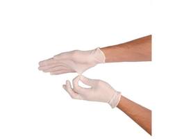 Handschoen CMT L latex poedervrij wit 100 stuks