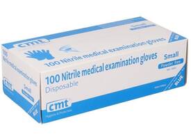 Handschoen CMT S soft nitril blauw 100 stuks