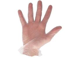 Handschoen CMT L vinyl poedervrij wit 100 stuks