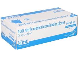 Handschoen CMT M soft nitril blauw 100 stuks