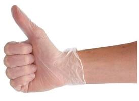 Handschoen CMT XL vinyl poedervrij wit 100 stuks