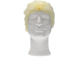 Haarnet CMT clip non-woven M 49cm PP geel 100 stuks