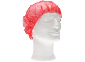 Haarnet CMT bouffant non-woven XL 58cm PP rood 100 stuks